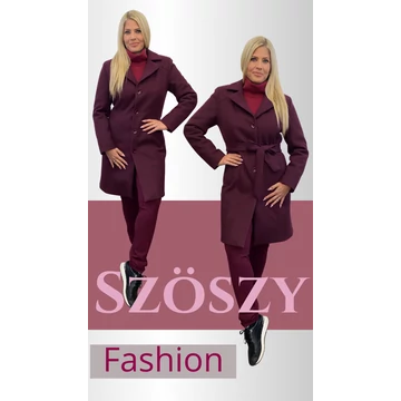 3/4-es Rayon Öves Kihajtós Kabát