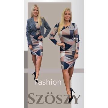 Punto Hajtott Nyaku Ruha Mintás