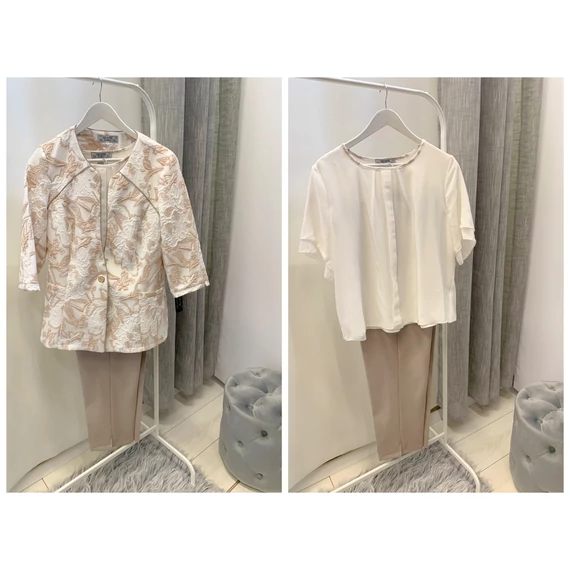 Jacquard Vállas Toppos 3 Részes Kosztüm