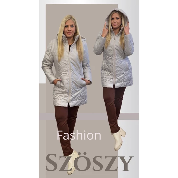 Steppelt Zippes Kapucnis Kabát