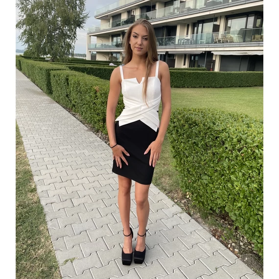 Jersey X-es Rövid Ruha
