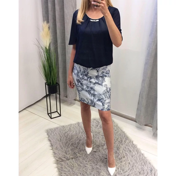 Jacquard Aljú Muszlin Tetejű Ruha
